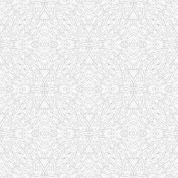 Geometrical seamless pattern design in black and white. Hand drawn background in lines