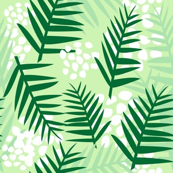 Seamless background with stylized fern