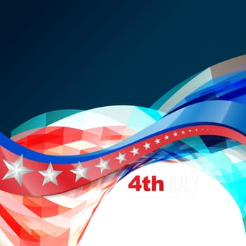 vector 4th of july american independence day design
