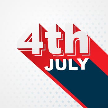 stylish 4th of july text design
