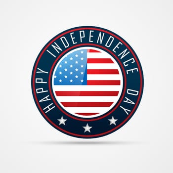 4th of july badge vector
