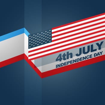 vector 4th of july american independence day design