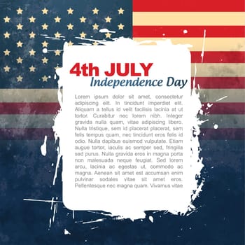 vector 4th of july background with space for your text