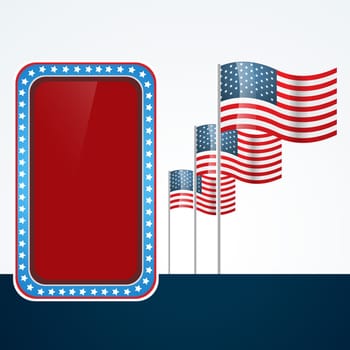 4th of july design with space for your text