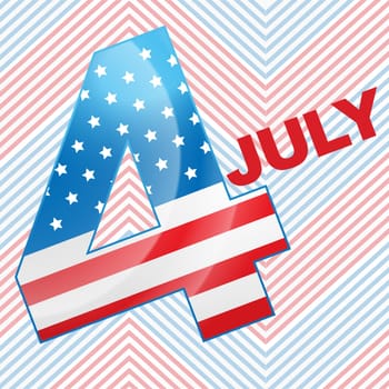 vector 4th of july design background