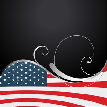 vector 4th of july american independence day design