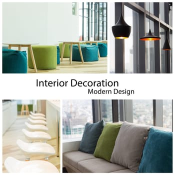 interior decoration modern design collection set