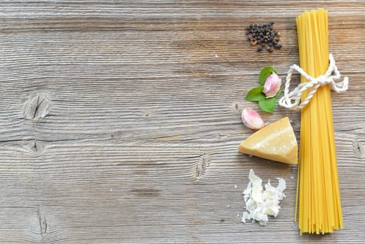 Pasta wood background panel empty