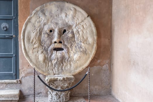 is an image, carved from Pavonazzo marble, of a man-like face, located in the portico of the church of Santa Maria in Cosmedin in Rome, Italy. The most famous characteristic of the Mouth, however, is its role as a lie detector. Starting from the Middle Ages, it was believed that if one told a lie with one's hand in the mouth of the sculpture, it would be bitten off.