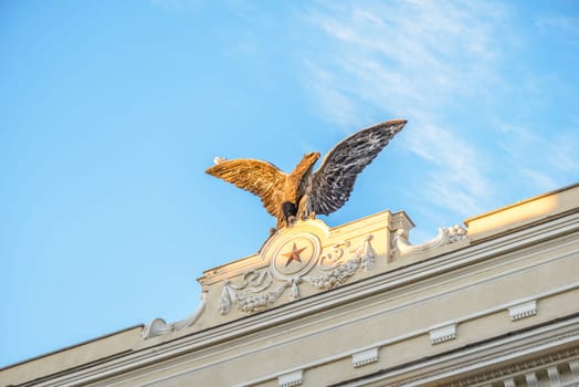 The symbol of aeronautics military italian corps in rome