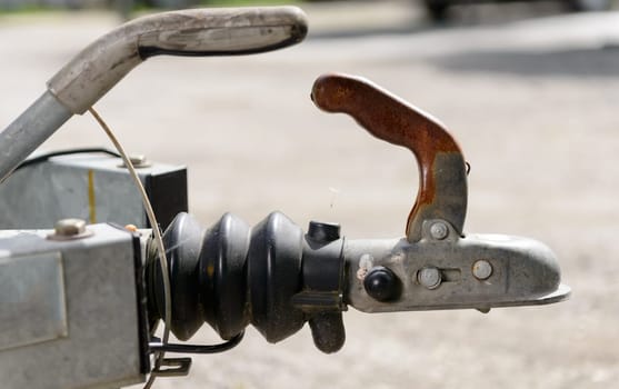 close-up trailer hook for boats
