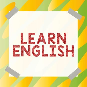 Conceptual display Learn English, Business showcase Universal Language Easy Communication and Understand