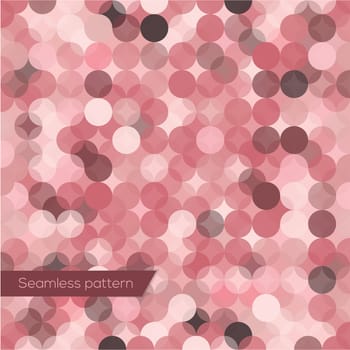 Vintage polka dot seamless pattern. Swatch in the palette are included for your convenience
