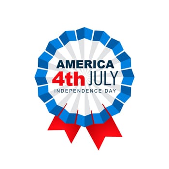 american 4th of july vector badge design
