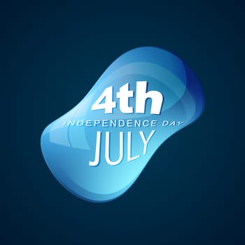 stylish shiny 4th of july design