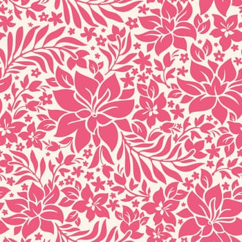abstract seamless pattern with flowers vector illustration
