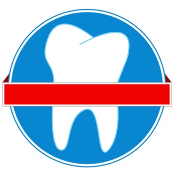 New dental icon on a white background