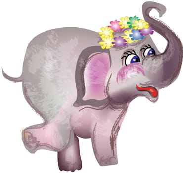 vector image of Baby Elephant
