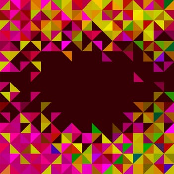 Abstract Geometric Background. Color Pixel Trendy Mosaic