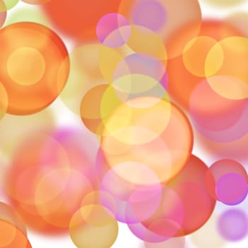 Colorful Abstract blurry bokeh background in yellow, green and brown