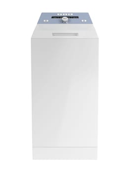 Top loading washing machine isolated on white background
