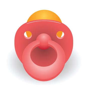 colorful illustration with nipple for your design