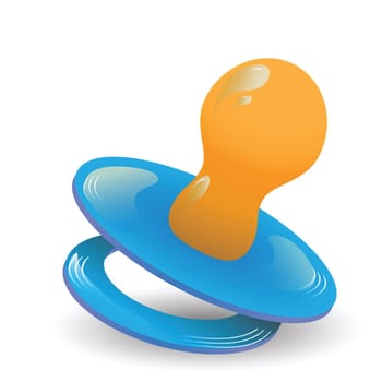 colorful illustration with baby nipple for your design