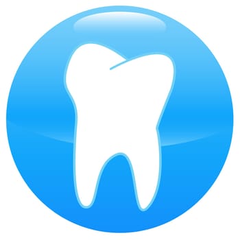 New tooth logo on a white background