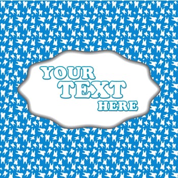 Best dental seamless pattern with blue background