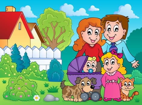Family theme image 4 - eps10 vector illustration.