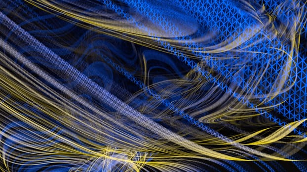 wave technical abstract geometry electric material graphic design background element science fiction 3D illustration