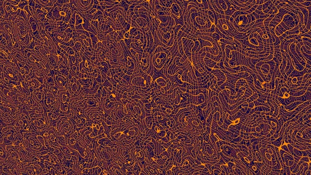 doodle lines waves abstract background orange chaos lineart graphic ripple vibrant illustration