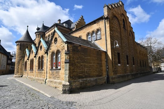 Former secondary school Hoher Weg in Goslar in the style of an old castle
