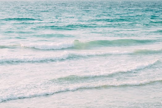 Riplpe Sea Ocean Water Surface With Small Waves. Background.