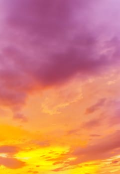 Abstract and pattern of cloud sky, Velvet violet, Velvet Purple, Trend color background, Pattern of colorful cloud and sky sunset or sunrise: Dramatic sunset in twilight, Beautyful of sky