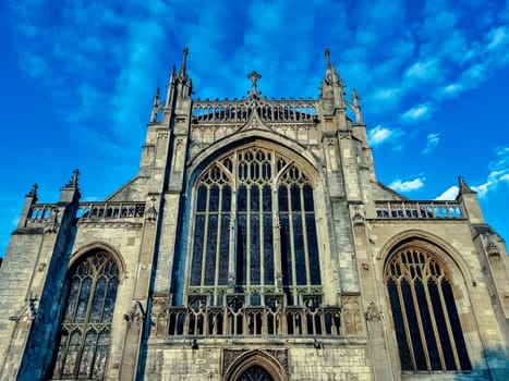 Gloucester Cathedral, formally the Cathedral Church of St Peter and the Holy and Indivisible Trinity in Gloucester, Gloucestershire, United Kingdom