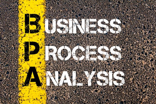 Business Acronym BMI - Body Mass Index..Yellow paint line on the road against asphalt background. Conceptual image