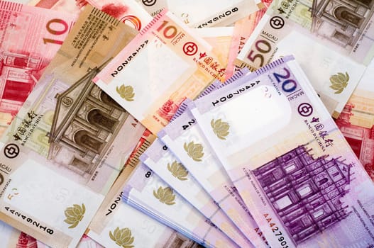 The Macau money (bills and notes)