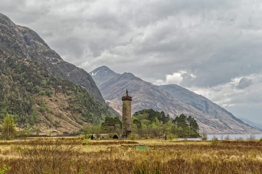 Near the Gleanfinnan Viaduct in Scotland