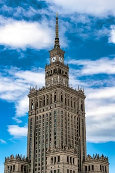 Palace of Culture and Science in Warsaw, Masovia, Poland