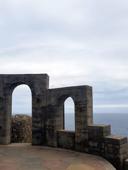 Minack Theatre with Celtic Sea in background - Porthcurno, Penzance, Cornwall, United Kingdom