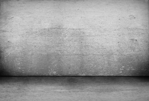 old empty room with concrete wall
