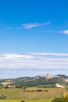 Piedmont - Piemonte - region, Italy. Countryside landscape in Langhe area.