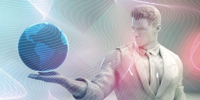 Digital Data Abstract as a Technology Concept