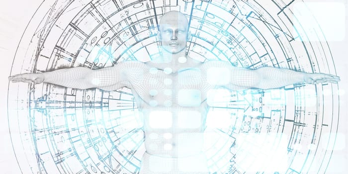 Advanced Analytics with Digital Technology Business Theme Art