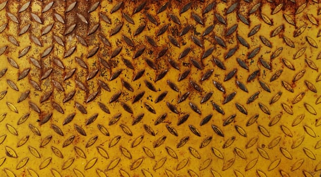 Grunge looking diamond steel plate background
