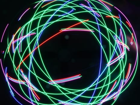 spectacular colored lights with geometric shapes special effects