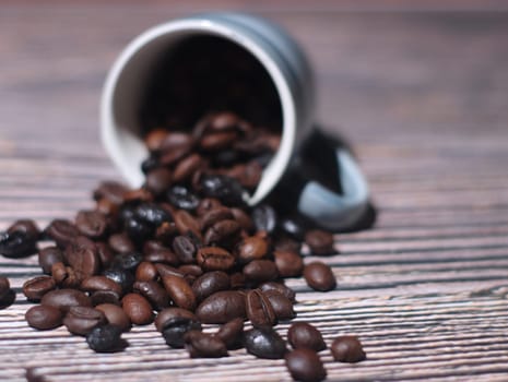 delicious coffee beans aroma natural color flavor and roasted mixture