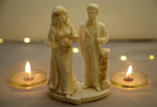 A beautiful table decoration at a wedding.