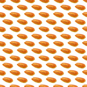 papaya pattern seamless on white background